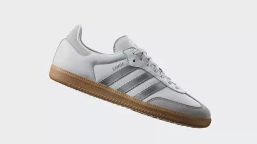 adidas Samba OG White Silver Metallic Grey (Women's) női alacsony szárú utcai sneaker fehér