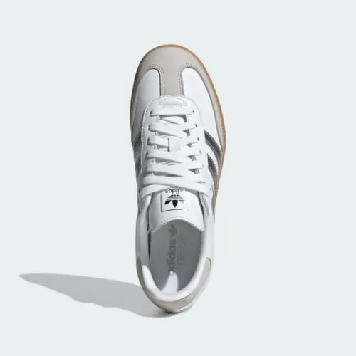 adidas Samba OG White Silver Metallic Grey (Women's) női alacsony szárú utcai sneaker fehér