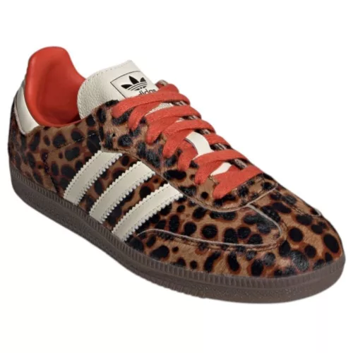adidas Samba OG Preloved Red Leopard (Women's) alacsony szárú sneaker – termékfotó, oldalnézet