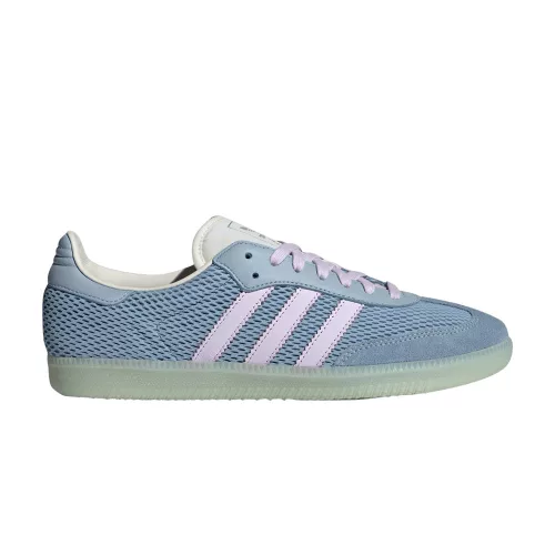 adidas Samba OG Tactile Blue Ice Lavender alacsony szárú sneaker – termékfotó, oldalnézet