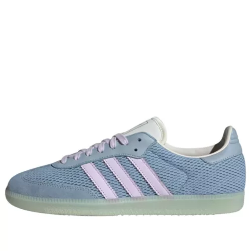 adidas Samba OG Tactile Blue Ice Lavender alacsony szárú sneaker – termékfotó, oldalnézet