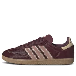 adidas Samba OG Maroon Sand Strata Pony (Women's) alacsony szárú sneaker – termékfotó, oldalnézet