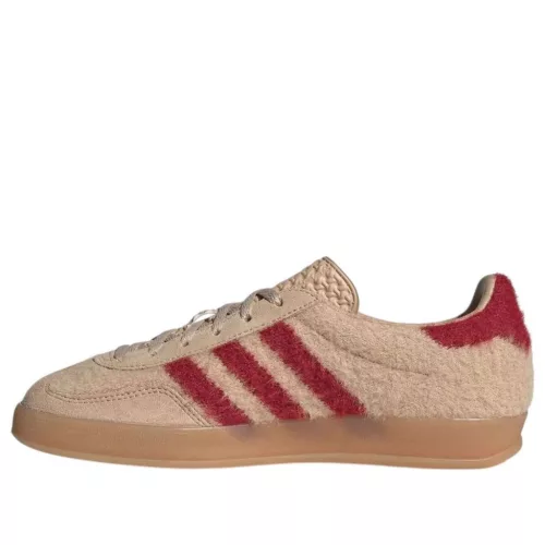 adidas Gazelle Indoor Magic Beige Victory Red (Women's) alacsony szárú sneaker – termékfotó, oldalnézet