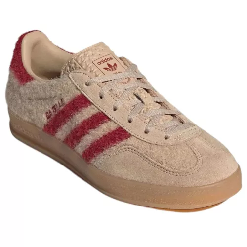 adidas Gazelle Indoor Magic Beige Victory Red (Women's) alacsony szárú sneaker – termékfotó, oldalnézet