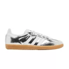 adidas Samba OG Silver Metallic Cracked Leather (Women's) alacsony szárú sneaker – termékfotó, oldalnézet
