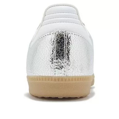 adidas Samba OG Silver Metallic Cracked Leather (Women's) alacsony szárú sneaker – termékfotó, oldalnézet