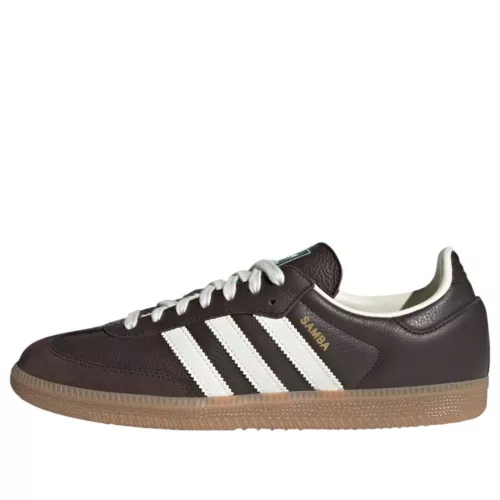 adidas Samba OG Dark Brown Off White Gum alacsony szárú sneaker – termékfotó, oldalnézet