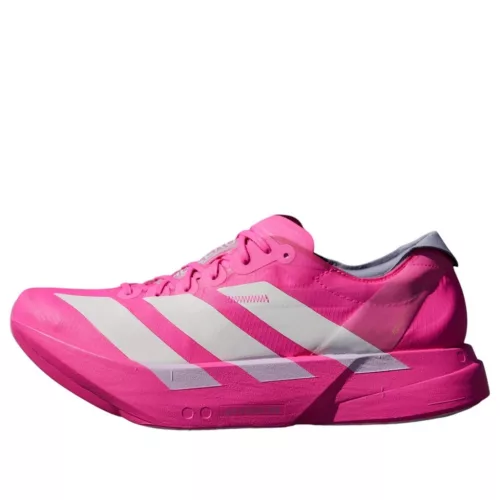 adidas Adizero Adios Pro 4 Shock Pink alacsony szárú sneaker – termékfotó, oldalnézet