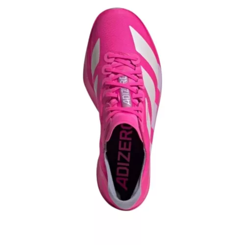 adidas Adizero Adios Pro 4 Shock Pink alacsony szárú sneaker – termékfotó, oldalnézet