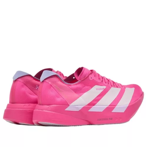 adidas Adizero Adios Pro 4 Shock Pink alacsony szárú sneaker – termékfotó, oldalnézet