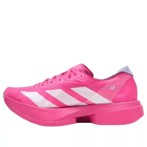 adidas Adizero Adios Pro 4 Shock Pink alacsony szárú sneaker – termékfotó, oldalnézet