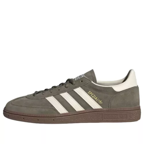 adidas Handball Spezial Olive Strata Cream White alacsony szárú sneaker – termékfotó, oldalnézet