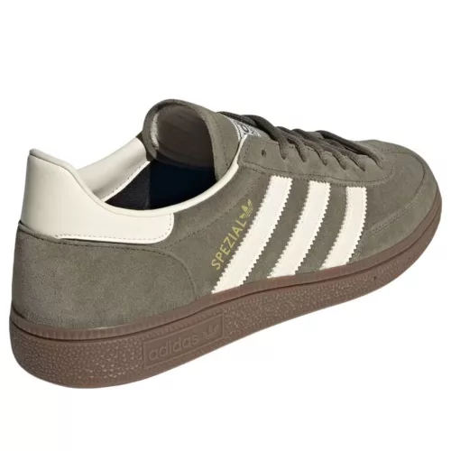 adidas Handball Spezial Olive Strata Cream White alacsony szárú sneaker – termékfotó, oldalnézet