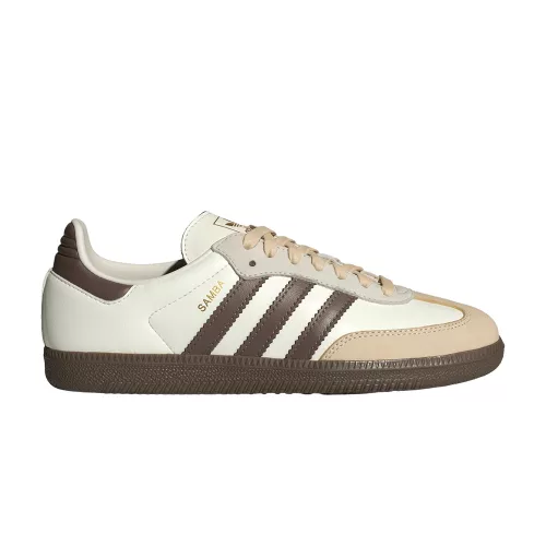 adidas Samba OG Off White Earth Strata Gum (Women's) alacsony szárú sneaker – termékfotó, oldalnézet