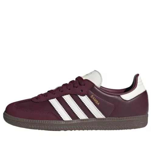 adidas Samba OG Maroon Off White Gum alacsony szárú sneaker – termékfotó, oldalnézet