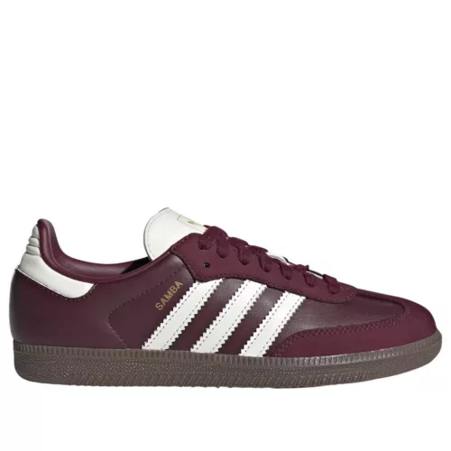 adidas Samba OG Maroon Off White Gum alacsony szárú sneaker – termékfotó, oldalnézet