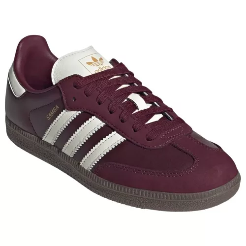 adidas Samba OG Maroon Off White Gum alacsony szárú sneaker – termékfotó, oldalnézet