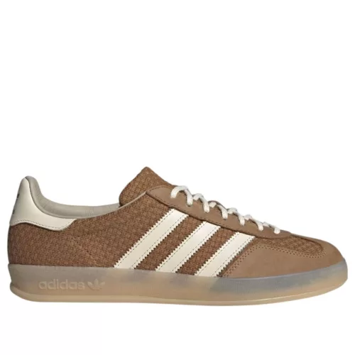 adidas Gazelle Indoor Brown Desert Wonder White alacsony szárú sneaker – termékfotó, oldalnézet