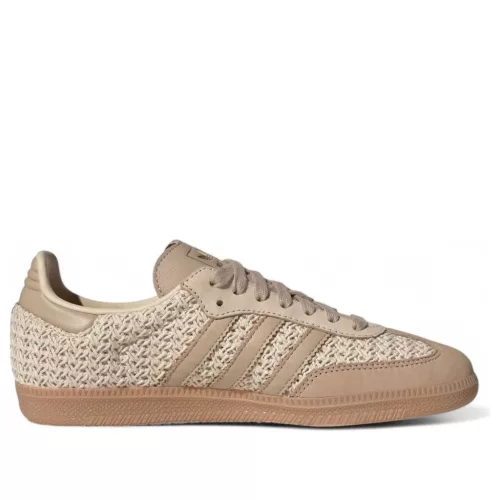 adidas Samba OG Crochet Pack Sand Strata alacsony szárú sneaker – termékfotó, oldalnézet