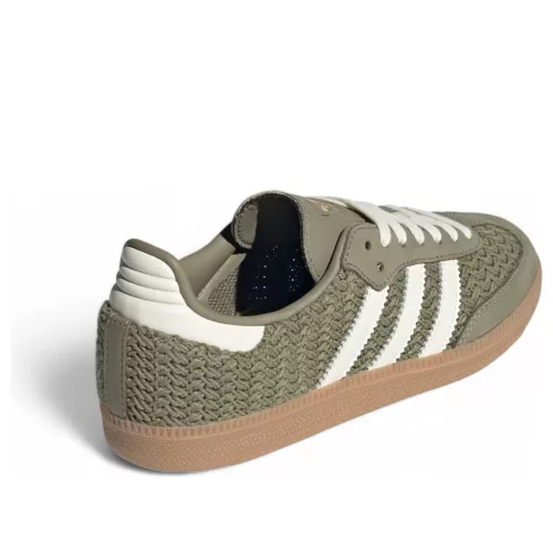 adidas Samba OG Crochet Pack Orbit Green (Women's) alacsony szárú sneaker – termékfotó, oldalnézet