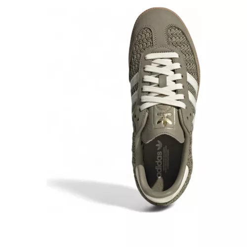 adidas Samba OG Crochet Pack Orbit Green (Women's) alacsony szárú sneaker – termékfotó, oldalnézet