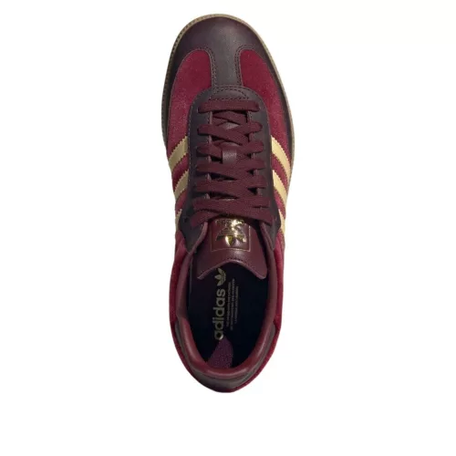 adidas Samba OG Shadow Red Velvet (Women's) alacsony szárú sneaker – termékfotó, oldalnézet