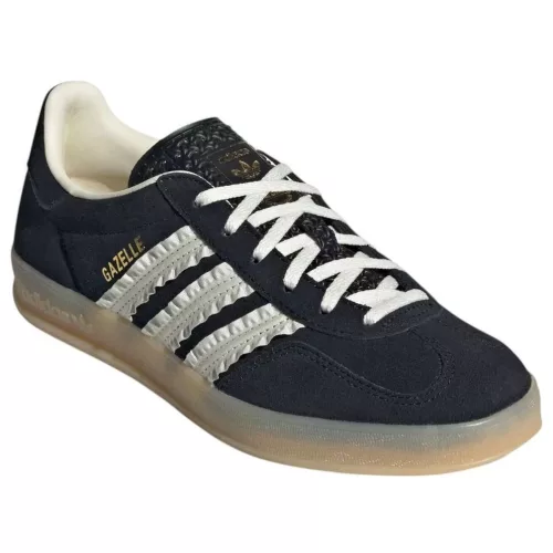adidas Gazelle Indoor Core Black Cream White Gum (Women's) alacsony szárú sneaker – termékfotó, oldalnézet