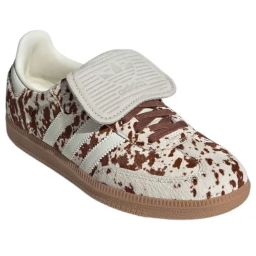 adidas Samba LT Cow Print Brown White (Women's) alacsony szárú sneaker – termékfotó, oldalnézet