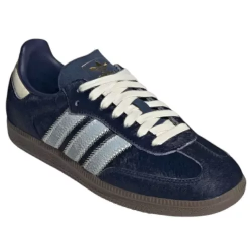 adidas Samba OG Pony Hair Night Indigo Clear Sky (Women's) alacsony szárú sneaker – termékfotó, oldalnézet