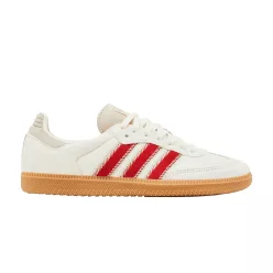 adidas Samba OG Pony Hair Wonder Beige Better Scarlet (Women's) alacsony szárú sneaker – termékfotó, oldalnézet