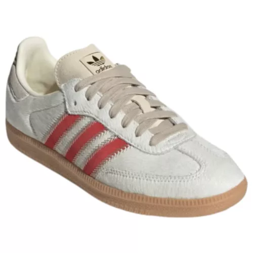 adidas Samba OG Pony Hair Wonder Beige Better Scarlet (Women's) alacsony szárú sneaker – termékfotó, oldalnézet