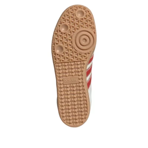 adidas Samba OG Pony Hair Wonder Beige Better Scarlet (Women's) alacsony szárú sneaker – termékfotó, oldalnézet