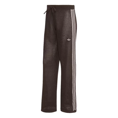 Adidas Knitted Crochet Firebird Track Pants Aurora Coffee – termékfotó, oldalnézet