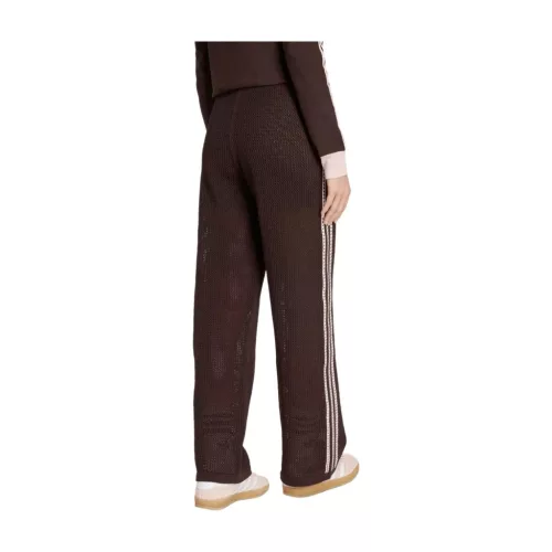Adidas Knitted Crochet Firebird Track Pants Aurora Coffee – termékfotó, oldalnézet