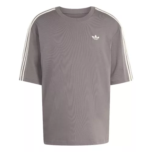 Adidas Adicolor 3-Stripes Oversized T-Shirt Charcoal – termékfotó, oldalnézet