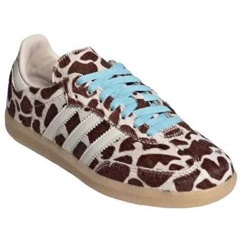 adidas Samba OG Giraffe Print Crystal Linen (Women's) alacsony szárú sneaker – termékfotó, oldalnézet