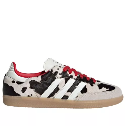 adidas Samba OG Cow Print Aurora Coffee (Women's) alacsony szárú sneaker – termékfotó, oldalnézet