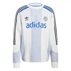 Adidas Blokecore Longsleeve Light Weight Pullover White Blue – termékfotó, oldalnézet