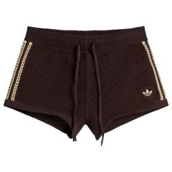 Adidas Crochet Shorts Aurora Coffee Magic Beige – termékfotó, oldalnézet
