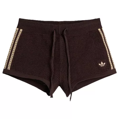 Adidas Crochet Shorts Aurora Coffee Magic Beige – termékfotó, oldalnézet