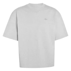 adidas Premium Essentials T-Shirt Medium Grey Heather – termékfotó, oldalnézet