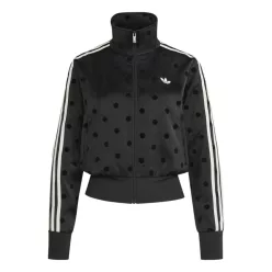   adidas Satin Polka Dots TT Track Jacket Black (Women's) női kabát fekete