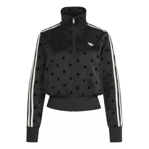 adidas Satin Polka Dots TT Track Jacket Black (Women's) női kabát fekete