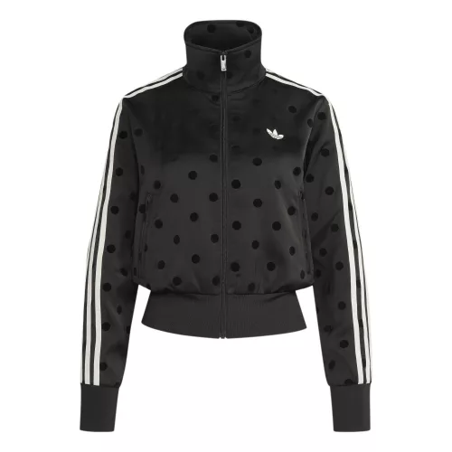 adidas Satin Polka Dots TT Track Jacket Black (Women's) női kabát fekete