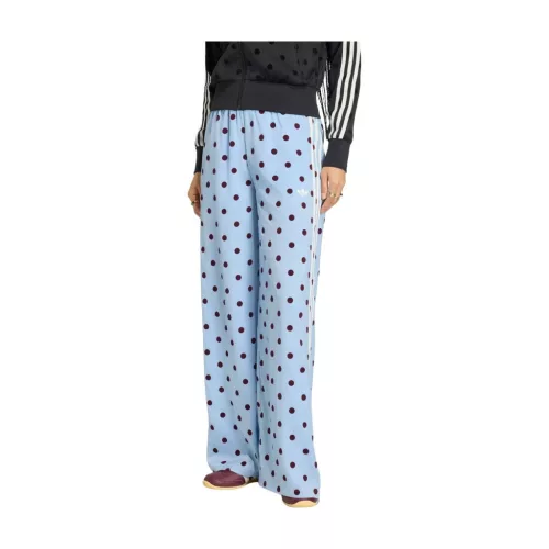 Adidas Satin Polka Dots TT Track Top Clear Sky uniszex nadrág világoskék