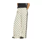 Adidas Satin Polka Dots Wide Leg Pants Off White női nadrág off white
