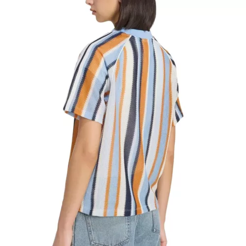Adidas Originals Summer Glow Knitted Oversized Jersey Ash Blue – termékfotó, oldalnézet