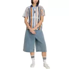 Adidas Originals Summer Glow Knitted Oversized Jersey Ash Blue – termékfotó, oldalnézet