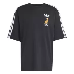 adidas Little Santas Helper T-Shirt Black – termékfotó, oldalnézet