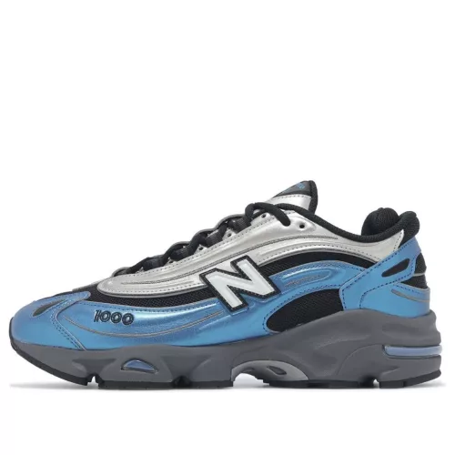 New Balance 1000 Metallic Blue alacsony szárú sneaker – termékfotó, oldalnézet